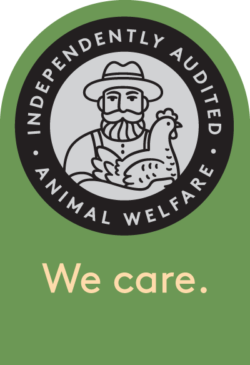 Independently audited animal welfare. We care.