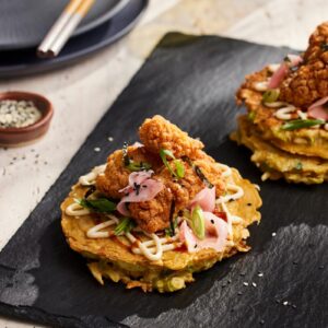 Karaage Chicken Okonomiyaki