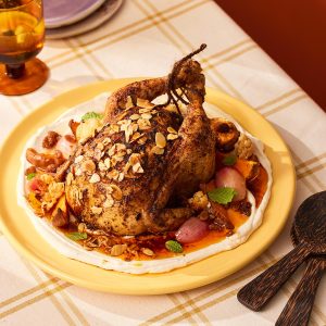 Roast Chicken With Cauliflower & Tahini Yoghurt