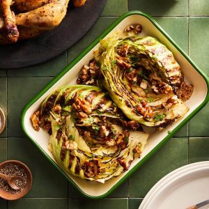 Honey & Sage Roast Chicken With Roasted Cabbage