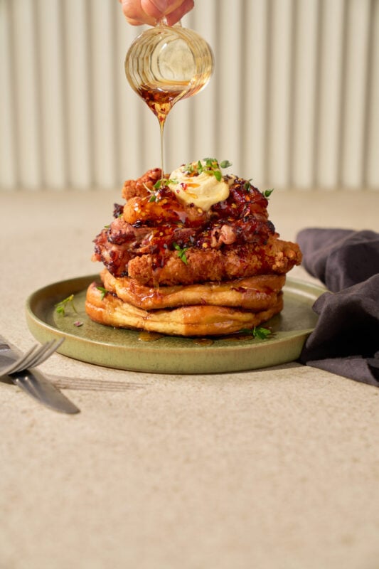 Hot Maple Buttermilk Chicken French Toast